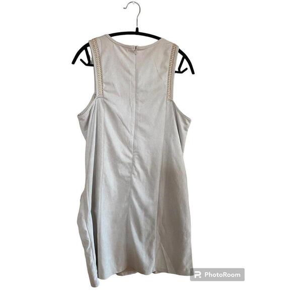 Monteau Los Angeles Faux Suede Dress With Pockets Sz.L - Picture 2 of 4